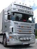 Osłona przeciwsłoneczna SCANIA 4/R -06/2013, kabina Topline, na 2 obrysy i 4 reflektory, głęboka