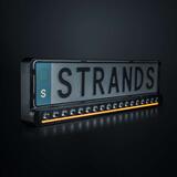 Ramka pod rejestrację z DARK NIGHT NUUK 20" STRANDS LED BAR, światło pozycyjne białe/pomarańczowe