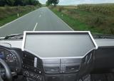 Półka na środkową konsolę do  Iveco Stralis Hi-Road/Hi-Street o szerokości 2300mm (2012-) (kolor black/aluminnium)