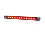 Światło pozycyjne czerwone (przydymiane) (238 mm) 12/24V obrysowa tylna (12 x LED) W276 BLACK