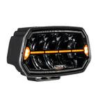 Reflektor dalekosiężny LEDSON Epix 10+ Strobe, 10" 150W, 9-36V biała i pomarańczowa dynamiczna pozycja + światło ostrzegawcze (czarny)