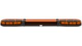 Belka ostrzegawcza 1250mm 24 LED 12/24V R65 pomarańczowe światło (pomarańczowe klosze + pomarańczowa sekcja centralna)