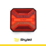 Tylna lampa LED (kwadratowa) SKYLED Pozycyjne/Stop/Kierunkowskaz/Oświetlenie tablicy rejestracyjnej