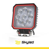 Lampa robocza SKYLED RED LINE kwadratowa 27W, 9 LED, 9-32V, 2430 Lm, IP67/69K (światło rozproszone) ADR