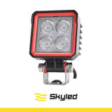 Lampa robocza SKYLED RED LINE kwadratowa 12W, 4 LED, 9-32V, 1080 Lm, IP67/69K (światło rozproszone) ADR