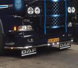 Rama L-Bar pod zderzak do DAF XF105 z diodowymi pozycjami