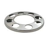 Osłona na felgę 19,5", stal nierdzewna, otwarty środek, mocowana na śruby, 8 otworów, PCD 275mm