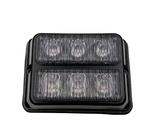 Lampa ostrzegawcza (stroboskop pomarańczowe światło LED) 2x3 LED 24V