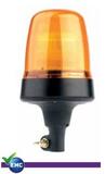 Światło ostrzegawcze (kogut) na trzpień Xenon, 10-30V, miękki trzon, pomarańczowy klosz