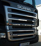 Listwy ozdobne na grill Scania R bez V8