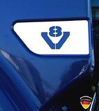 Listwy ozdobne z aluminium na bok kabiny "V8" do Scania 4 i R