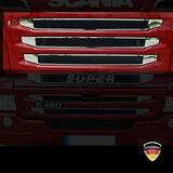 Listwy ozdobne na górny grill  Scania R po 09.2009 / Streamline 3 części