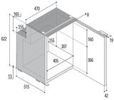 Lodówka komprsorowa 90L, 12/24V, Silver Version, Airlock, Kompresor wewnątrz