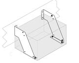 Wsporniki do skrzynek Black Dog i Vertigo 400/500 mm do ramy