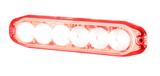 Lampa ostrzegawcza SUPER SLIM (stroboskop czerwone światło LED) 12/24V,R10, IP68