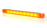 Światło pozycyjne pomarańczowe (238 mm) 12/24V obrysowa boczna (9 x LED) W97.4