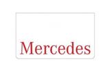 Chlapacz 600x350mm "MERCEDES" czerwony napis