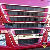 Obrysy ze stali nierdzewnej na górny i dolny grill IVECO Stralis (> 2007)