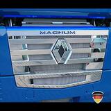 Listwy ozdobne ze stali nierdzewnej na grill (z napisem "MAGNUM"); Renault Magnum <08