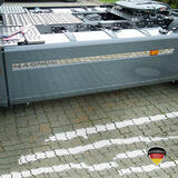 Listwy ozdobne ze stali nierdzewnej na boczną osłonę z wycięciem na obrys (z napisem MAGNUM); Renault Magnum >08