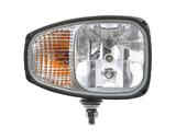 Reflektor prawy Combi 220 z żarówkami 24V (T4W/H3/PY21W/H7) do ram na poszybie