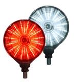 Lampa obrysowa LED ucho pod lusterko (Mysie Uszy) biało-czerwona