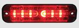 Lampa ostrzegawcza Mega Thin (stroboskop czerwone światło LED) 12/24V,R10, R65, IP67