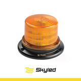 Światło ostrzegawcze (kogut) SKYLED 12-24V (3 śrubki, pomarańczowy klosz, R65) wys: 93,5 mm I śr: 144 mm