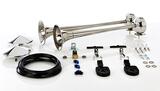 Zestaw dwóch sygnałów pneumatycznych z zestawem montażowym i elektrozaworem 24V (stal nierdzewna, 2x57,5 cm, z pokrywami)