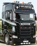 Osłona przeciwsłoneczna SCANIA S/R NG aluminium 40 cm wysokości na 5 lamp starego typu Fox Parts łuk - Extra Low