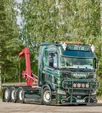 Osłona przeciwsłoneczna SCANIA S/R NG aluminium 40 cm wysokości na 2 lampy nowego typu Fox Parts łuk - Extra Low