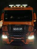 Podświetlany napis MAN TGX/TGS 2020  ze stali nierdzewnej białe zimne światło