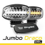 Reflektor SKYLED Jumbo Draco DRL FULL LED (80W, białe i pomarańczowe światło do jazdy dziennej + pokrywa) R10/R87/R112