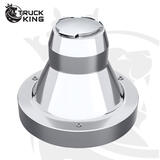 Osłona piasty na tylną felgę Scanii 22,5" (stalowa i aluminiowa), stal nierdzewna, mocowana pierścieniem na śruby, PCD 335mm