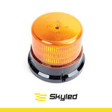 Światło ostrzegawcze (kogut) SKYLED 12-24V (3 śrubki, pomarańczowy klosz, R65) wys: 132 mm I śr: 167 mm