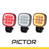 Lampa robocza SKYLED Pictor 45F, 12-48V, 45W, 4200 Lm (światło rozproszone), światło pozycyjne białe/pomarańczowe/czerwone