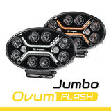 Reflektor dalekosiężny SKYLED Jumbo Ovum Flash FULL LED (82W, białe i pomarańczowe światło pozycyjne / światło ostrzegawcze) R10/R65/R148/R149