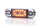 Światło pozycyjne pomarańczowe 12/24V obrysowa boczna (12 x LED) W97.3