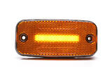 Lampa obrysowa LED z odblaskiem pomarańczowe światło 12/24V W157