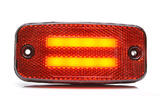 Lampa obrysowa LED z odblaskiem czerwone światło 12/24V W158
