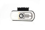 Lampa obrysowa LED z odblaskiem białe światło 12/24V W240NL