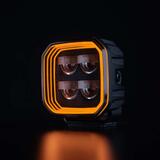 Lampa robocza FOR9T NO-GLARE STRANDS, 78W, 10-48V, 7200 Lm, światło rozproszone, światło pozycyjne pomarańczowe/czerwone