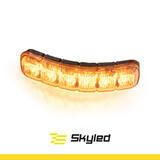 Elastyczna lampa ostrzegawcza SKYLED 117x27 mm (stroboskop - pomarańczowe światło 6 LED) R10, R65, SAE