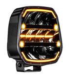 Reflektor dalekosiężny LEDSON Epix 9+ Strobe, 9" 180W, 9-36V biała i pomarańczowa dynamiczna pozycja + światło ostrzegawcze (czarny)
