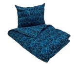 Komplet pościeli (poszewka na kołdrę i poduszkę) niebieski duński plusz