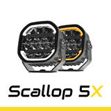 Reflektor dalekosiężny SKYLED SCALLOP 5X FI132  (70W, z białym i pomarańczowym dynamicznym światłem pozycyjnym) R10/R148/R149