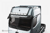 Rama dachowa  do Mercedes Actros MP4/MP5/ L (ProCab) Spływajaca - GigaSpace -25; 25- , z wiązką elektryczną, uchwytami na 6 odbiorników oraz światłami obrysowymi LED czarna