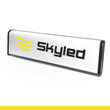 Kasetonowy neon dachowy SKYLED 30x110 cm Aero Slim 8 cm - czarny połysk RAL 9005