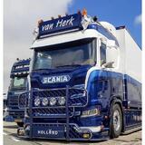 Osłona przeciwsłoneczna SCANIA S/R NG aluminium 35 cm wysokości bez wycięć Fox Parts łuk