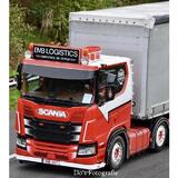 Osłona przeciwsłoneczna SCANIA S/R NG aluminium 40 cm wysokości bez wycięć Fox Parts łuk - Extra Low